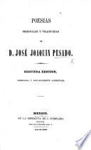 Poesias originales y traducidas ... Segunda edicion ... aumentada