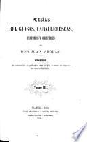 Poesías religiosas, caballerescas, amatorias y orientales