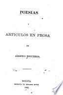 Poesias y articulos en prosa de Arsenio Esguerra