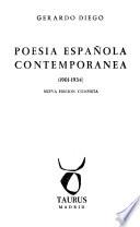 Poesís española contemporánea 1901-1934 ...