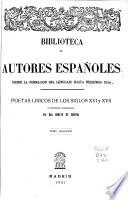 Poetas líricos de los siglos XVI y XVII