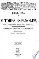 Poetas líricos de los siglos XVI y XVII
