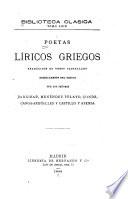 Poetas líricos griegos