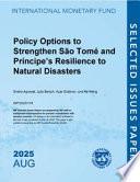 Policy Options to Strengthen São Tomé and Príncipe's Resilience to Natural Disasters