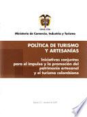 Política de Turismo Y Artesanías