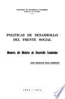 Politicas de desarrollo del frente social