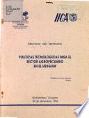 Politicas Tecnicologicas Para El Setor Agropecuario en El Uruguay