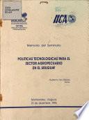 politicas tecnologicas para el sector agropecuario en el uruguay