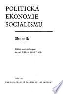 Politická ekonomie socialismu