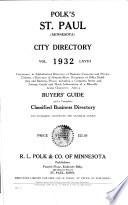Polk's St. Paul (Minnesota) City Directory