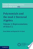 Polynomials and the mod 2 Steenrod Algebra