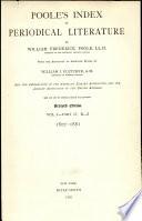 Poole's Index to Periodical Literature: 1802-1881