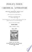 Poole's Index to Periodical Literature