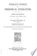 Poole's Index to Periodical Literature