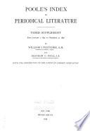 Poole's Index to Periodical Literature