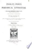 Poole's Index to Periodical Literature