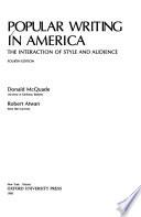 Popular Writing in America