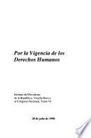 Por la vigencia de los derechos humanos