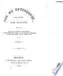 Por no entenderse