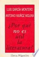 Por qué no es útil la literatura?
