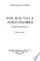 Por qué Villa atacó Columbus