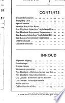 Port Elizabeth, East London and Neighboring Districts Telephone Directory