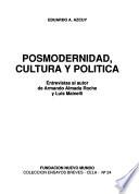 Posmodernidad, cultura y política