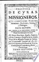 Practica de curas y missioneros