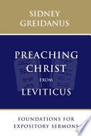 Preaching Christ from Leviticus