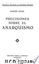 Precisiones sobre el anarquismo
