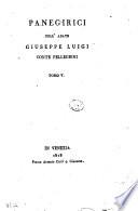 Prediche dell'abate Giuseppe Luigi conte Pellegrini. Tomo primo [-quinto]