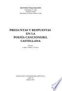 Preguntas y respuestas en la poesía cancioneril castellana