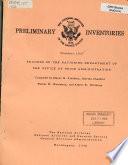 Preliminary Inventory of the Records of the Rationing Department of the Office of Price Administration