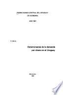 Premio Banco Central del Uruguay de Economía, año 1981