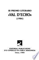 Premio literario Val d'Echo.