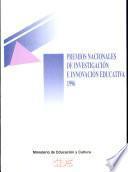 Premios nacionales de investigación educativa 1996