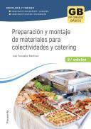 Preparación y montaje de materiales para colectividades y catering 2.ª ed. 2023