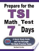 Prepare for the TSI Math Test in 7 Days