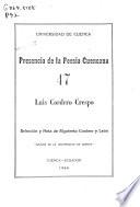 Presencia de la poesía cuencana