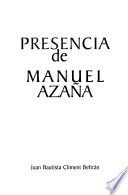 Presencia de Manuel Azaña