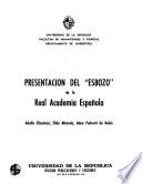 Presentación del Esbozo de la Real Academia Española