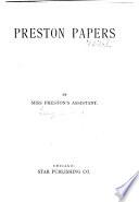 Preston Papers