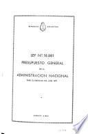 Presupuesto general de la Nación