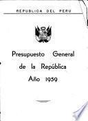 Presupuesto general para ...