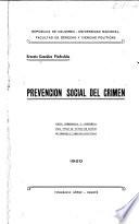 Prevención social del crimen ...