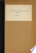 Primary Atypical Pneumonia, Etiology Unknown