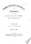 Primer censo de la República