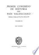 Primer Congreso de Historia del Pais Valenciano, celebrado en Valencia del 14 al 18 de abril de 1971