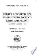 Primer Congreso del Pensamiento Político Latinoamericano