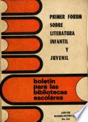 Primer forum sobre literatura infantil y juvenil